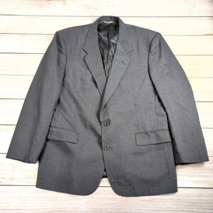 Christian Dior Monsieur Grey Wool Blazer Jacket Mens 46R USA Made